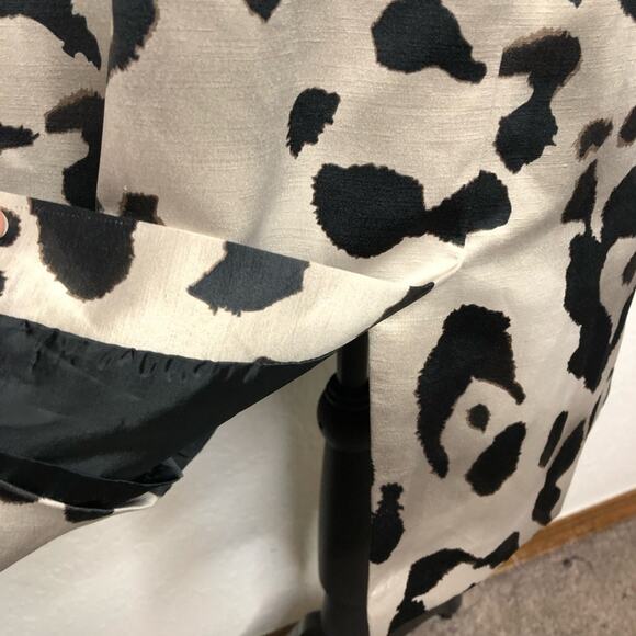 Ann Taylor cream black animal print sleeveless sheath dress size 10 - Picture 13 of 15